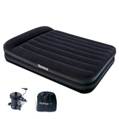 

Bestway Shampoo Inflatable Mattress Double Stirring Cushion Bed (with electric pump, storage bag) lunch break bed pockets outdoor moisture pad tents pad 67345