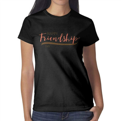 

Friendship Day Women Unicorn Good Friend Forever Cotton T-Shirt Short-Sleeve Lovely tee