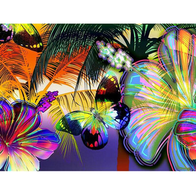 

UpperX Full 5D Diy Diamond Painting Cross Stitch "Butterfly" 3D Diamond Embroidery Rhinestone Mosaic Decor Paintings