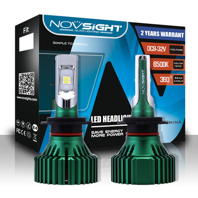 

NOVSIGHT 60W 16000LM H7 Car LED Headlights Driving Fog Light Bulbs Dual Beam Play&Plug Lamps 6500K D45