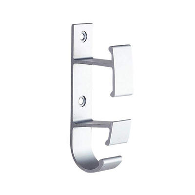 

UpperX Temporary Wall Hooks 2 in 1 Space Aluminum Screw in Wall Hooks Stickable Wall Hooks Bulk for Washbasin Home Kitchen