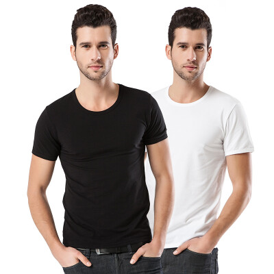 

NANJIREN Two Pack Men Round Collar Sports Undershirts