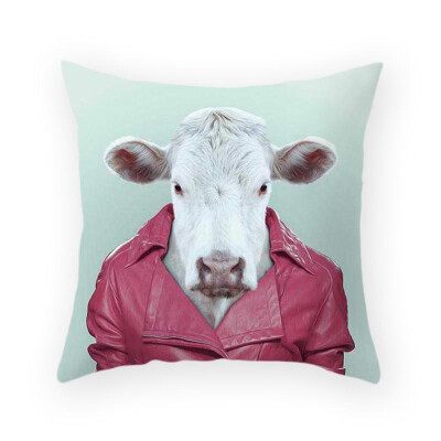 

45cm45cm Super clear Farm wind cow pattern super soft throw pillow covers couch cushion covers decorative pillows