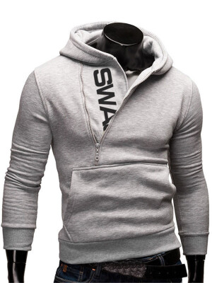 

Mens Contrast Color Logo Printed Hoodie