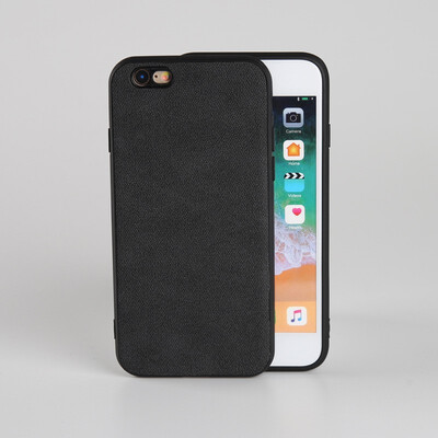 

Phone Cases For iPhone X Xs Max Cover PU Leather Frabic Texture TPU Silicone Case For iPhone 6 6S 7 8 Plus Shell