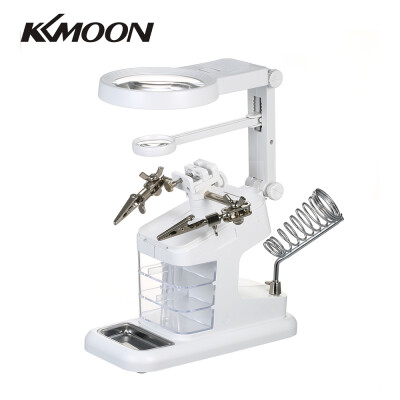 

KKmoon TH7206 Multi-Functional Welding Magnifier 3X45X25X LED Light Desktop Magnifier USB Port Soldering Stand Repair Tool Magn