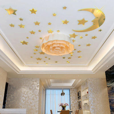 

Star Moon Crystal Acrylic 3D Wall Sticker Children Room Decoration Room Sticker