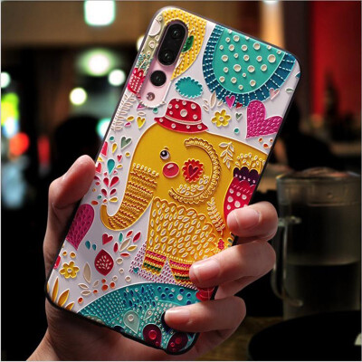 

Phone cases For Huawei MATE 20 PRO Covers Silicone Soft TPU 3D Emboss Patterned Fitted cases