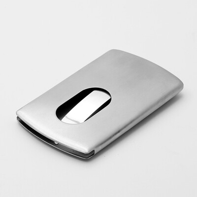 

Jinlongxing Glosen business card holder carry card case hand push type aluminum alloy portable business card card 9315