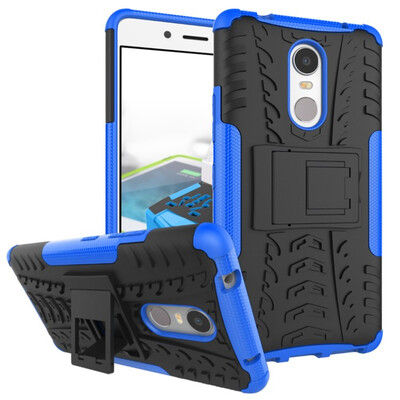 

Fivice Lenovo K6 note Case TPU anti-fall tire pattern back clip bracket phone case