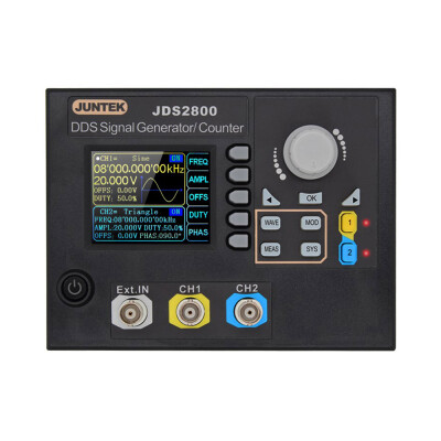 

JUNTEK Signal Generator Digital Control Dual-channel DDS Function Arbitrary Signal Generator Frequency Meter 60MHz 266MSas