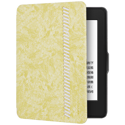 

Leopard LEIMAI fit Kindle 558 version of the protective cover shell new Kindle electronic paper book soft shell sleep protective sleeve style series light yellow