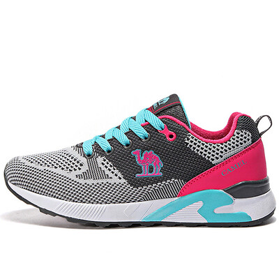 

Camel (CAMEL) cross-country running shoes female low to help breathable anti-skid sports running shoes A63397615 dark gray / peacock blue 37