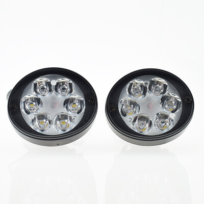 

2pcs Motorcycle headlight spotlights Motorcycle Side Mirror Head lamp White lighting Motorbike Auxiliary Work Lights Fog lights