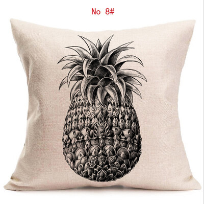 

Cushion cover complete picture of pineapple linen pillow cover geometry square decorative pillows