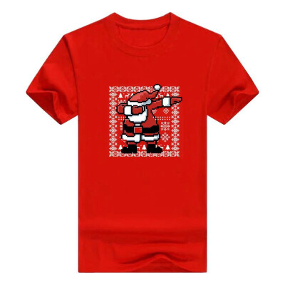 

Dabbing Santa Claus Ugly Christmas Sweater Themed Premium Crewneck Mens T-Shirt