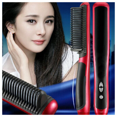 

MyMei Electric Brush Hair Straightener Anion Straight Hair Comb Curling Hair Tool New