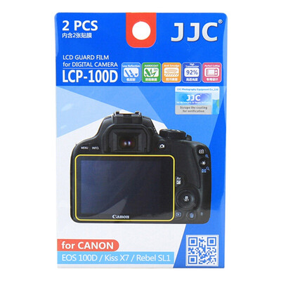 

JJC LCP-100D Canon EOS 100D Поцелуя X7 Reble SL1 посвященного экран камера пленка с высокой проницаемостью защиты царапин защитной пленки экрана фильм рукав 2