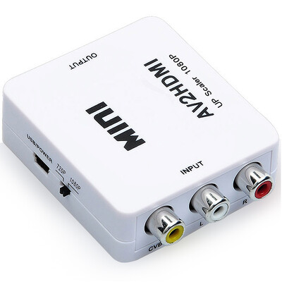 

Fudge cypress cabos F095 AV turn HDMI converter av interface turn TV hdmi HD interface converter rca color difference three color line turn hdmi HD interface conversion line