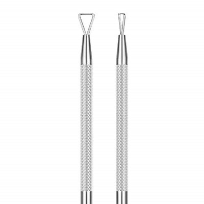 

Tseoa Cuticle Remover Kit Gel Nail Art Pusher Tool Stainless Steel Triangle Polish Cleaner Scraper NAIL PUSHER TOOL