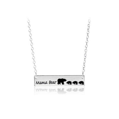 

Love Mama Necklace Bar Pendant Mothers Day Gift Monogram Jewllery AU STOCK