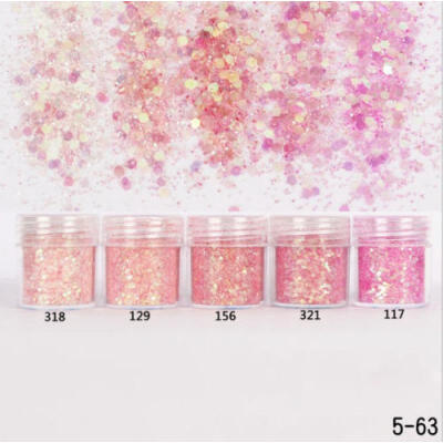 

Nail Art Glitter Powder Dust For UV Gel Acrylic Powder Sequins Decoration Tips