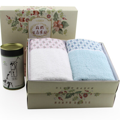 

Jingdong supermarket Kam&home cotton plain forging towel two gift box white blue 85g Article 34 76cm JH17-08F