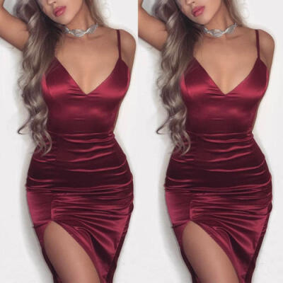 

Women Bodycon Slim Short Mini Dress Evening Cocktail Party Clubwear Pencil Dress