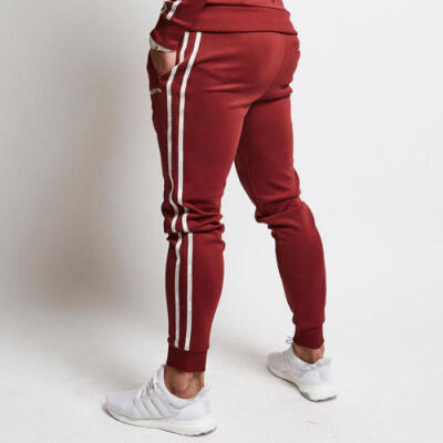 

Men Long Casual Sport Pants Gym Slim Fit Trousers Running Jogger Gym Sweatpants