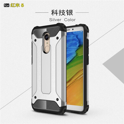 

Fivice Xiaomi Redmi 5 case Luxury Silicone Diamond Armor PC Hard Shell Phone Case