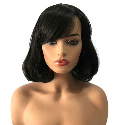 

StrongBeauty Women Wigs Medium Bob Wigs Synthetic Wig Paula Young Wigs Halo Hair Wigs Fake Hair 12 Inch