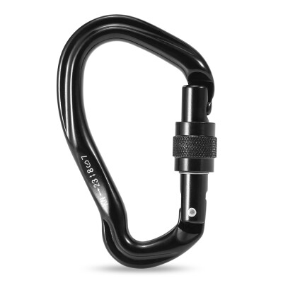 

23KN Auto Locking Gate Carabiner Heavy Duty D Shape Buckle Pack D-ring Carabiner Climbing Rappelling Hammock Locking Clip