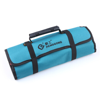 

PENGGONG Tool Bag Organizer Oxford Canvas Chisel Roll Rolling Pounch Wearable & Waterproof Repairing Carrying Handle Bag with Belt