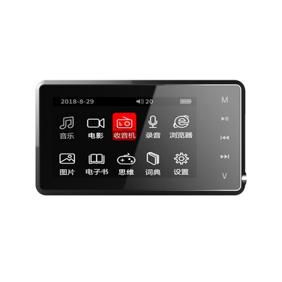 

Newsman A31 30 inch lossless mp3mp4 player mini student card music Walkman student touch screen mp3 sports recorder pen black