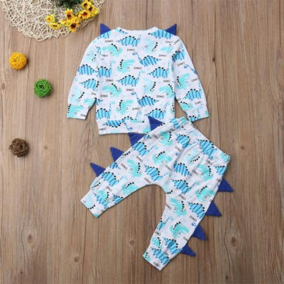 

Baby Clothes Toddler Boy Kid Pullover Top T-shirt &Pants Trousers Outfit Cartoon