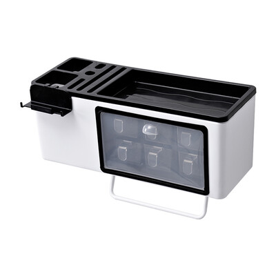 

Spice Rack Kitchen Wall Combination Storage Rack & Phone Stand Holder Multi-function Rack Box Organizer for Knife Slice Spoon Dust