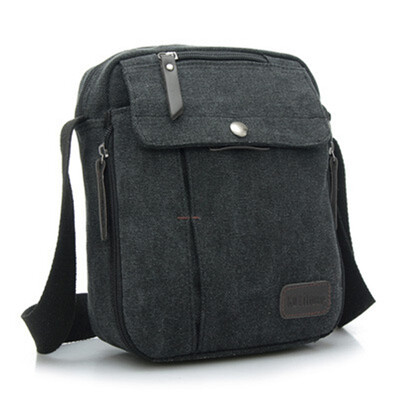 

Mens&womens leisure small inclined han edition canvas bag shoulder bag bag mens bags outdoor multi-function bag