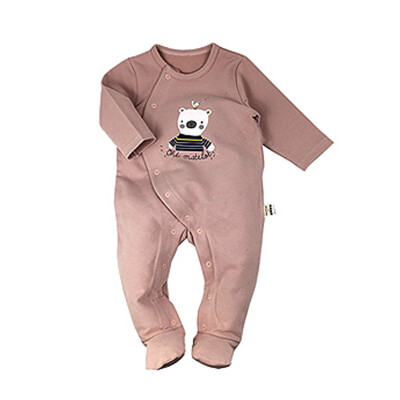 

new born babies cotton jumpsuit with foot long sleeve wear 2019 spring