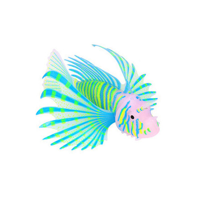 

Aquarium Fish Tank Artificial Fish Decoration Aquarium Glowing Lionfish Floating Decoration Ornament
