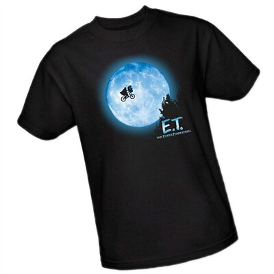 

Across The Moon -- ET - The Extra Terrestrial Adult T-Shirt