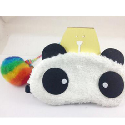 

Cute Cartoon Panda Style Blindfold Plush Fabric Shade Sleep Eye Mask