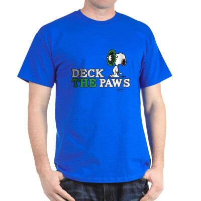 

CafePress - Snoopy Deck The Paws - 100 Cotton T-Shirt