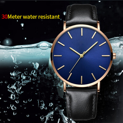 

65mm Ultra-Thin Waterproof Fashion Couples Watches Simple Business Leisure Men&Women General Quartz Watches