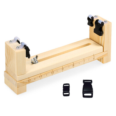 

Wood Bracelet Jig Tool Survival Wristband Knitting Tool DIY Braiding Paracord Maker Outdoor Paracord Weaving Tool Kit