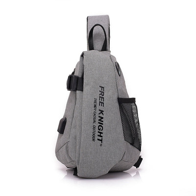 

NeillieN Male Chest bag USB Charging Sling Shoulder bags Mens Leisure Messenger Bag Crossbody ultra-light Outdoor Tourism bags