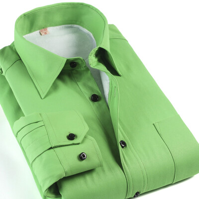 

Men's winter warm shirt plus thick velvet suit