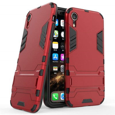 

Case for Apple iPhone XR 61 inch 2 in 1 Shockproof with Kickstand Feature Hybrid Dual Layer Armor Defender Protective Cover