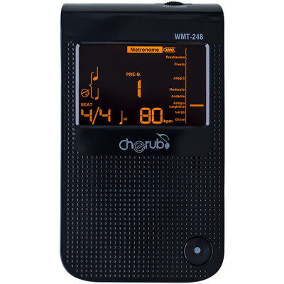 

Cherub universal electronic metronome tuner piano guitar guzheng drum charging metronome WMT-248 black