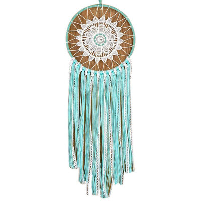 

UpperX Dream Catcher Handmade Traditional White Feather Dream Catcher Wall Hanging Car Hanging Decoration Ornament Green Ribbon