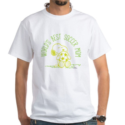 

CafePress - Snoopy - Soccer Mom T-Shirt - 100 Cotton T-Shirt White